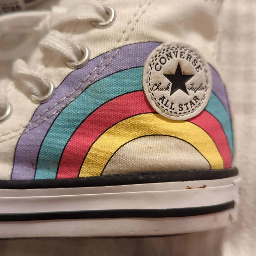 Converse High Tops Unicorn 🦄 Rainbow 🌈 - Picture 4 of 5